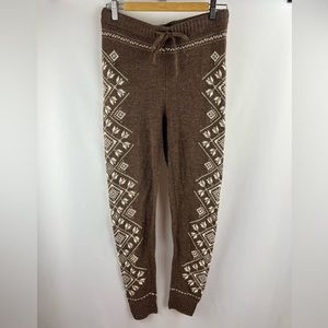 American Eagle Outfitters Brown Fairy Isle Sweater Leggings | Woman’s Size S